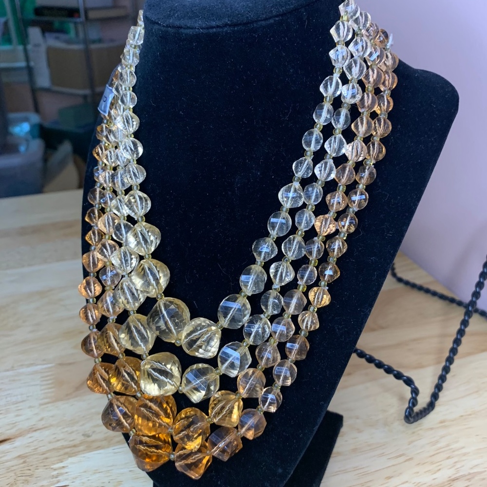 Vintage Coro necklace 4-strand 18” long